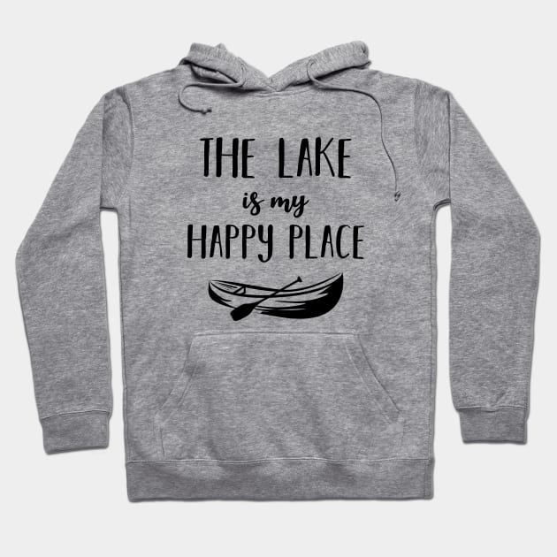 lake is my happy place Hoodie by mezy